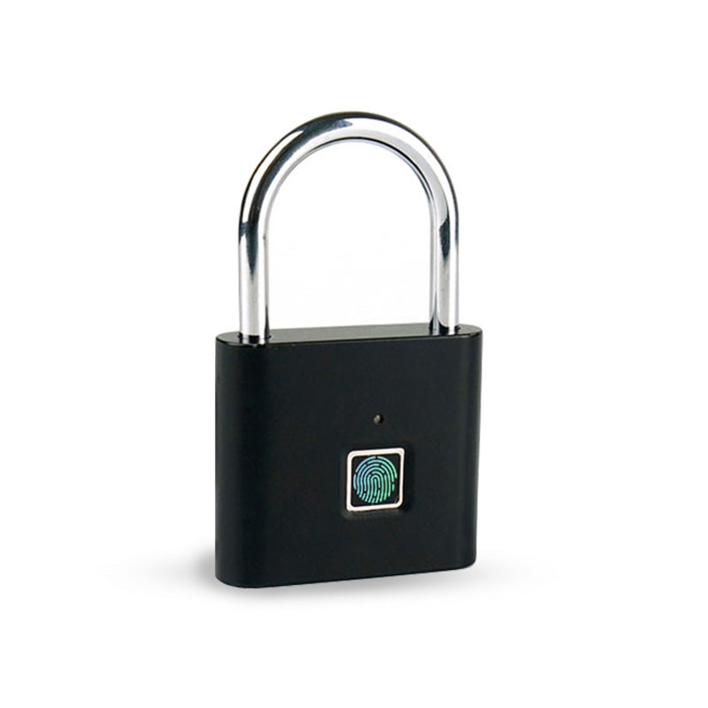 Mini Smart Fingerprint Padlock IP56 Splash Protection Security Antitheft Keyless Battery Powered USB Rechargeable Suitcase Luggage Backbag Door Lock