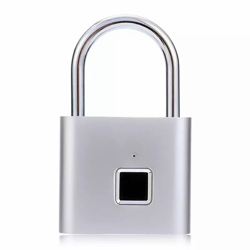 Mini Smart Fingerprint Padlock IP56 Splash Protection Security Antitheft Keyless Battery Powered USB Rechargeable Suitcase Luggage Backbag Door Lock