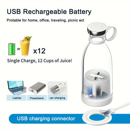 [Portable Fruit Blender] Wireless Mini Fruit Blender Juicer - 350ML Portable Electric, Perfect for On-the-Go!