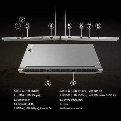 Lenovo Newest Legion 16" QHD i9 RTX 4070 Gaming Laptop, 16" QHD (2560 x 1600) 165 Hz, Intel i9-14900HX, NVIDIA GeForce RTX 4070 (Boost Clock 2175MHz, TGP 140W), 64GB RAM, 2TB SSD, Windows 11 Pro