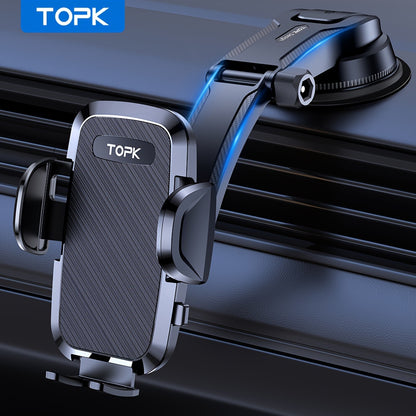 [Upgraded Phone Holder] Upgraded Handsfree Car Phone Holder Mount | Phone Holder for Car Dashboard | Compatible with iPhone Android