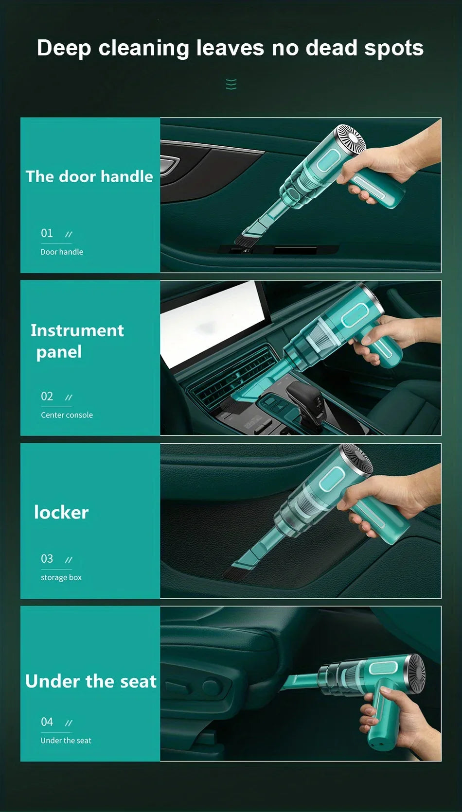 Aspirador de carro portátil sem fio, sem fio, portátil, automático, uso duplo, mini, eletrodoméstico