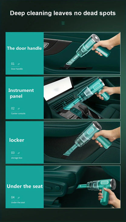 Aspirador de carro portátil sem fio, sem fio, portátil, automático, uso duplo, mini, eletrodoméstico