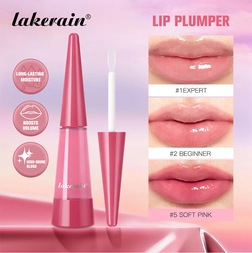 Lip Plumper Nourish Lips Care Moisturizing Transparent Gloss Fragrance Free Plumping Stocking Stuffer Cosmetics
