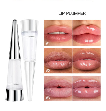 Lip Plumper Nourish Lips Care Moisturizing Transparent Gloss Fragrance Free Plumping Stocking Stuffer Cosmetics