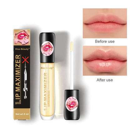 Liquid Lip Plumper Plumping Lip Gloss,Clear Lip Oil Waterproof Moisturize Long Lasting Nutritious Lip Plumper Makeup Skin Care
