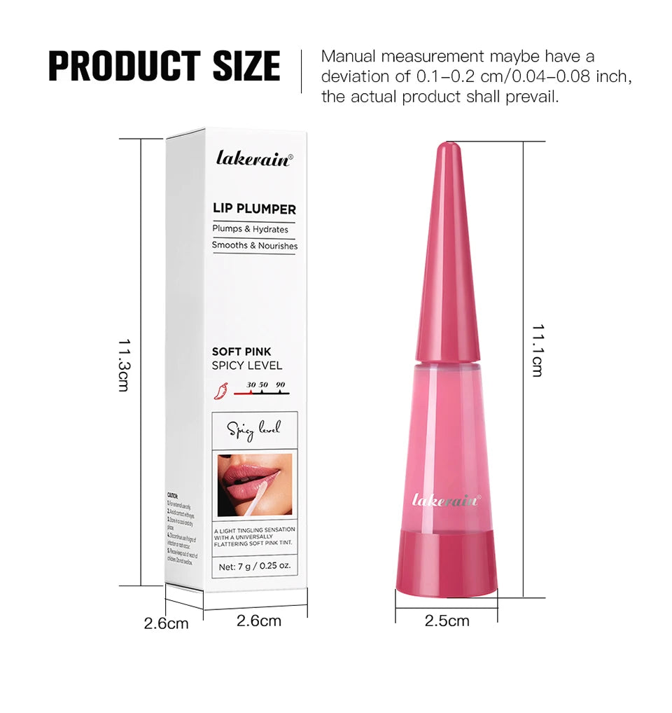 Lip Plumper Nourish Lips Care Moisturizing Transparent Gloss Fragrance Free Plumping Stocking Stuffer Cosmetics