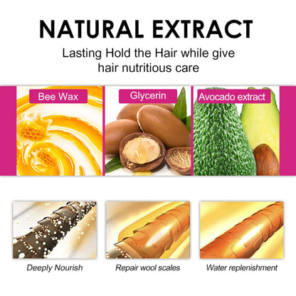 Wax Stick, Flyaways Styling Wax Stick for Hair Edge Control and Hair Styling, Children's Hair Styling Wax Stick